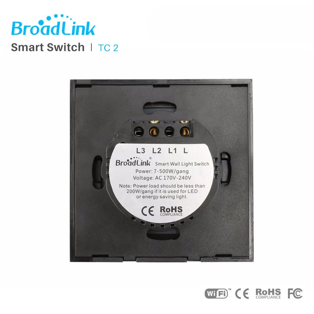 Broadlink TC2 стандарта ЕС США Великобритании Wi Fi настенный выключатель сенсорный