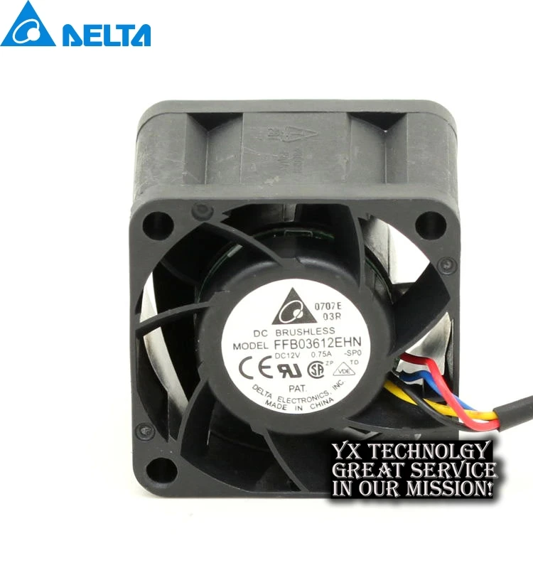 

FFB03612EHN 3628 36mm 12V 0.75A double ball bearing miniature cooling fan violence for Delta 36*36*28mm