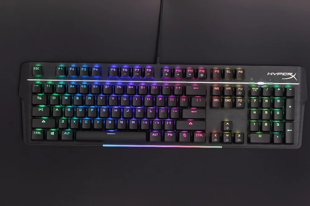 KINGSTON HyperX Mars RGB Механическая игровая клавиатура Регулируемая клавиша цвет фона и яркость