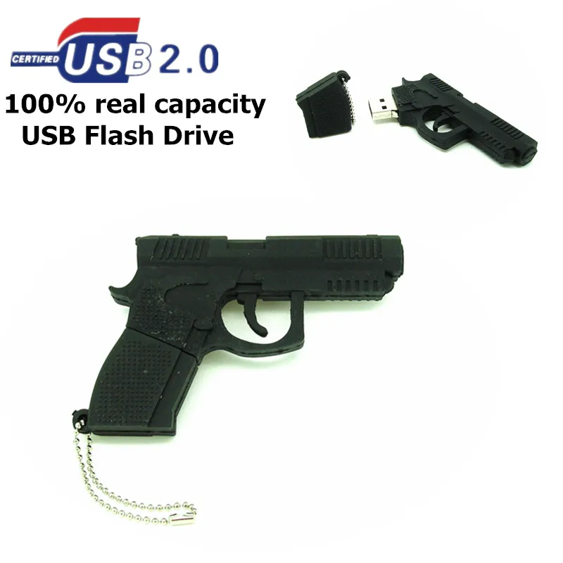 Новое поступление USB флэш накопитель силиконовый для оружия Флешка 32 ГБ 16 8 4 Гб
