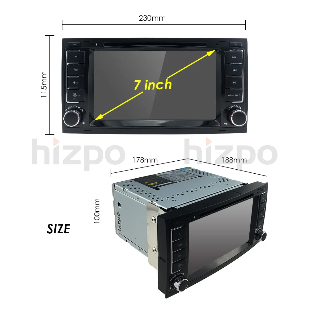 Ips 4G Android9.0 2din автомобильный dvd-плеер для VW Touareg T5 транспортер Multivan Мультимедиа gps радио навигация SWC DVR RDS DAB DSP