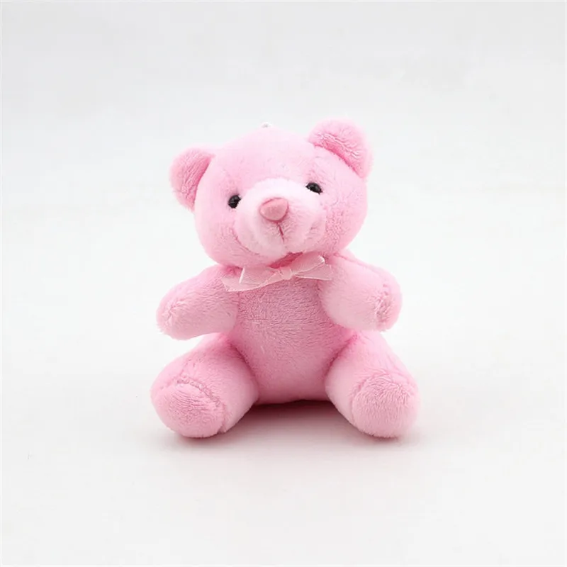 pink 1 20 шт. Плюшевые Мини-Мишки, мягкие игрушки, маленькая плюшевая кукла, мягкая пушистая Подвеска для детей, подарок для пикника/свадьбы/детского душа - Цвет: pink 1