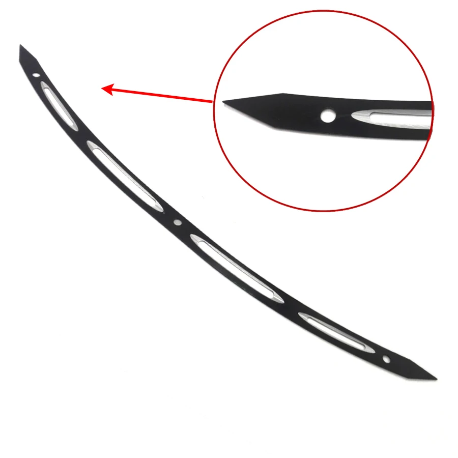 Мотоцикл черный щелевой крыло летучая мышь отделка лобового стекла для Harley 14-UP