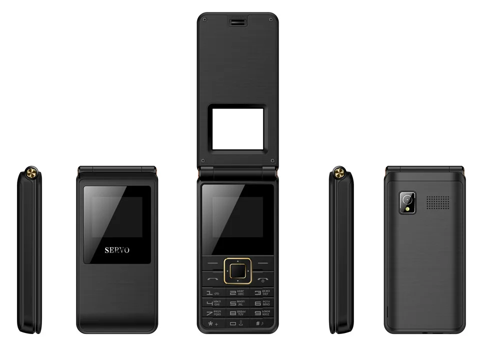 Телефон SERVO, две sim-карты, 1,77 дюйма, 1500 мА/ч, аккумулятор, мобильные телефоны, Bluetooth, fm-радио, GSM Spreadutum, флип, мобильные телефоны