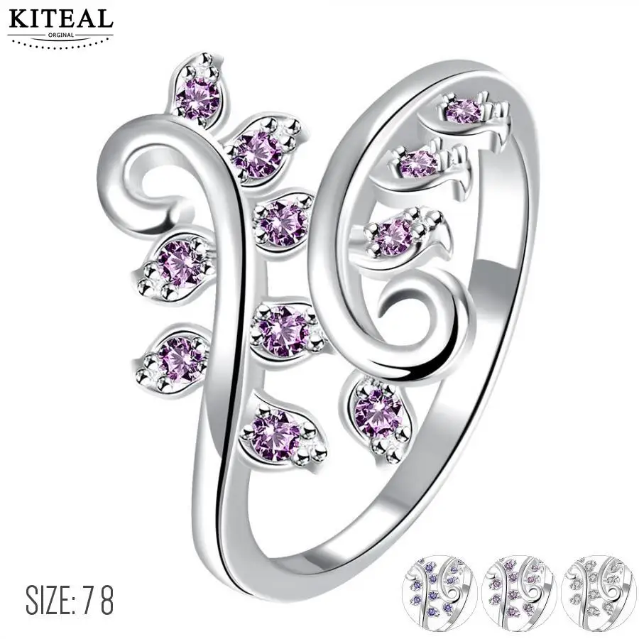 Розовый/белый/синий цвет новинка 2017 распродажа посеребренное кольцо на палец 7 8