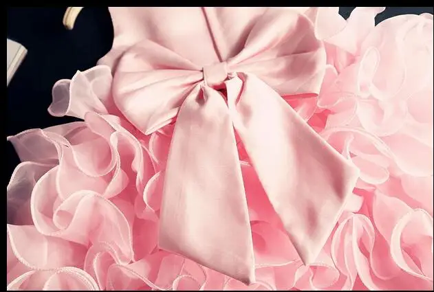 Formal Teenage Girls Party Dresses Pink Baby Girl Clothes Kids Toddler Birthday Outfit Brand Princess Dress | Детская одежда и