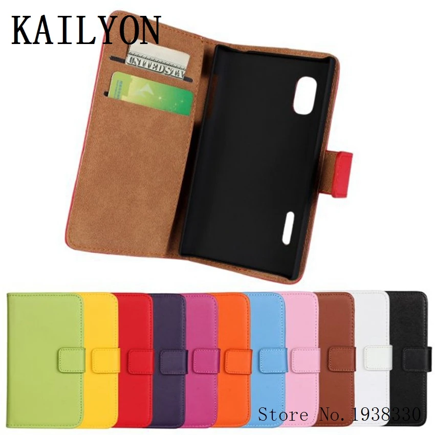 Kailyon Luxury из натуральной кожи кошелек Чехол Крышка для LG Optimus L5 E610 E612 E615 кожаный