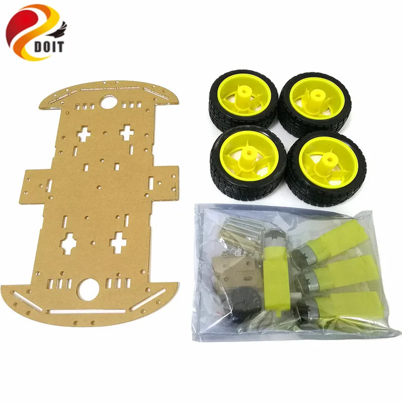 Беспроводной контроль отслеживания препятствий 4WD Arduino робот шасси автомобиля