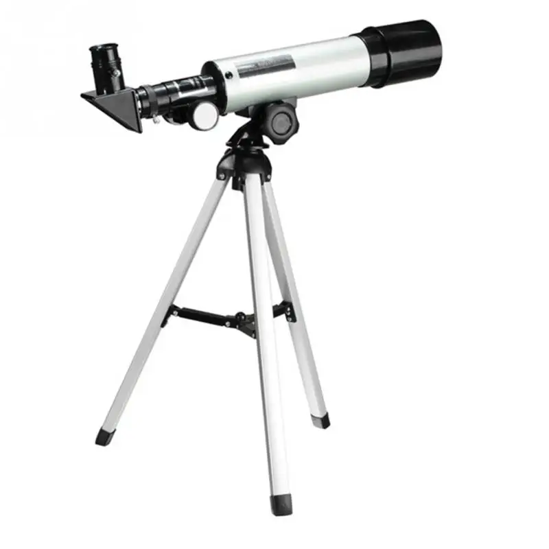 

2016 F36050M 360/50mm Refractive Outdoor Monocular Astronomical Telescope With Portable Tripod Spotting Scope Silver Color