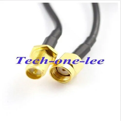 10 шт./лот 2 4 ГГц Wi-Fi-антенна 20dbi беспроводной усилитель RP SMA Plug Network 43 см + Male к Female RG174