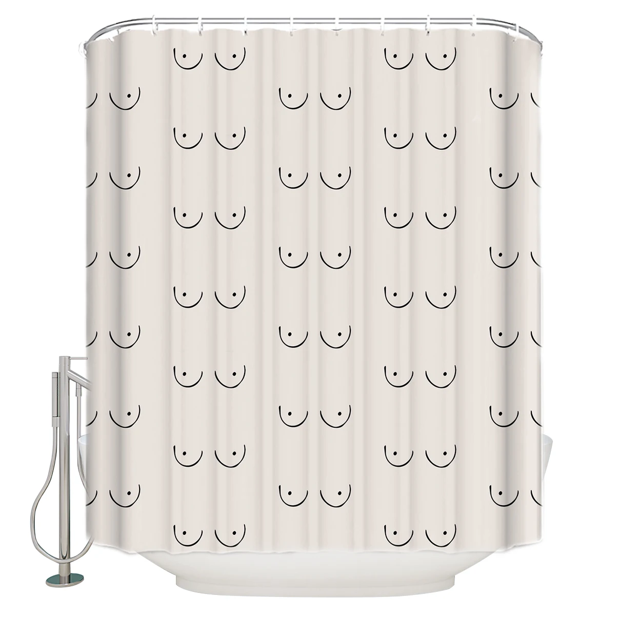 Душевая занавеска Boobs экологически чистая для ванной комнаты украшение дома