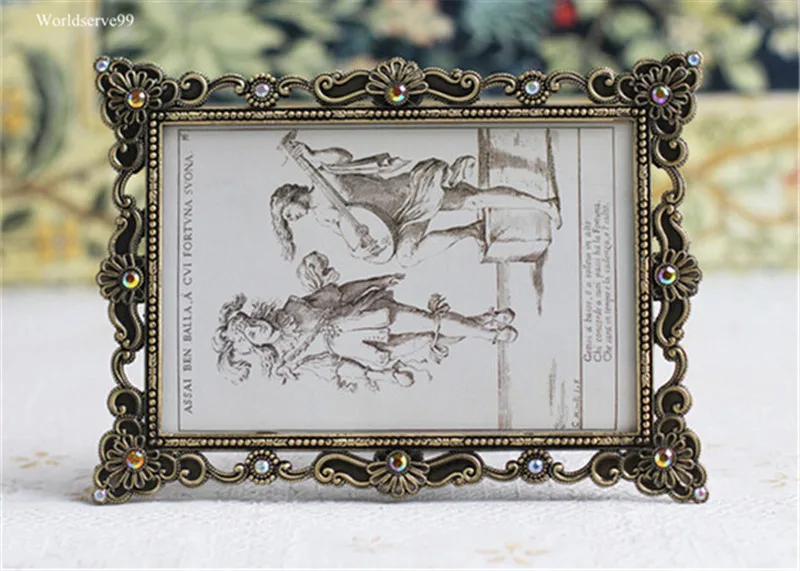 2018 винтажные фоторамки металлический сплав рамка для фотографий подарки невесты