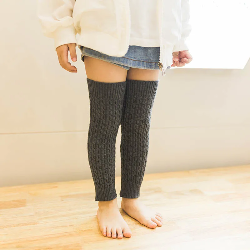 2019 г. Осенне зимние детские защитные гетры до колена для маленьких девочек теплые