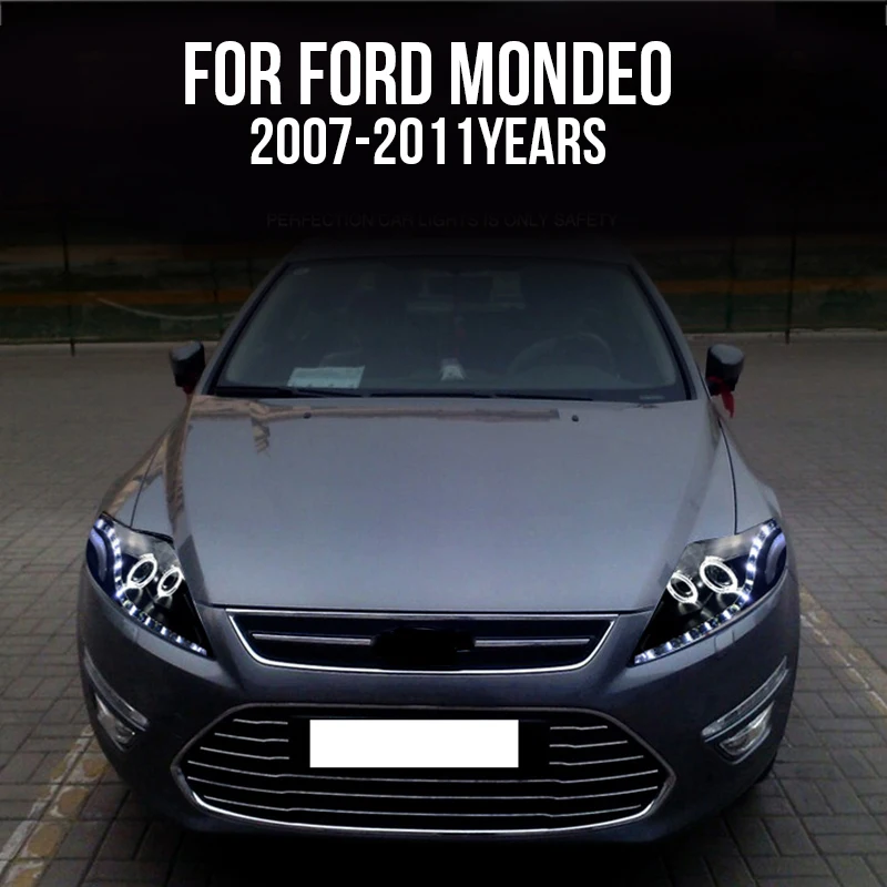 Hlxg дневные ходовые огни для Ford Mondeo автостайлинг светодиодный HID Рио фары