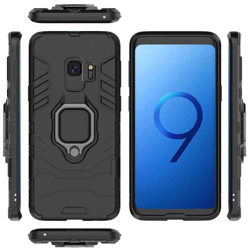 Автомобильный магнитный держатель кольца для samsung Galaxy S10 Lite S8 S9 Plus Гибридный