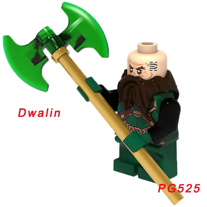 1 шт. Властелин колец Фродо Бэггинс фигура Gandalf Thranduil Elrond Galadriel Merry строительные блоки подарок игрушки - Цвет: pg525