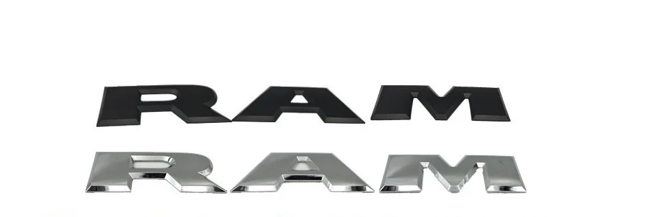 4 Sets Of RAM Matte Black 3D Letters Tailgame Emblem Rear Sticker for Dodge 1500 2015 2016 2017 2018 | Автомобили и мотоциклы