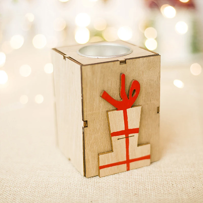 Navidad 2018 деревянные подсвечники фонари винтажные рождественские украшения для