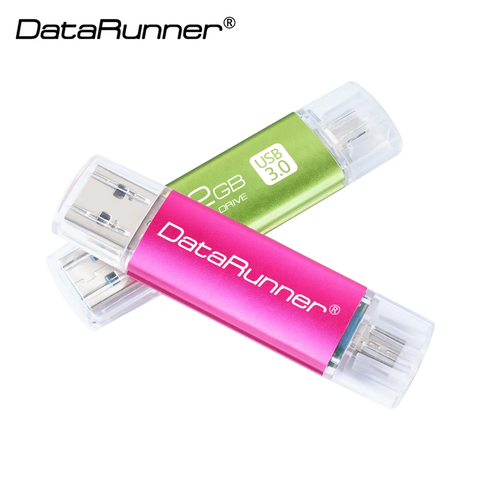 Высокоскоростной USB флеш-накопитель DataRunner OTG, 128 ГБ, флеш-накопитель, 32 ГБ, 64 ГБ, Usb 3,0, флешка, 256 ГБ, USB карта памяти для мобильных телефонов на Android