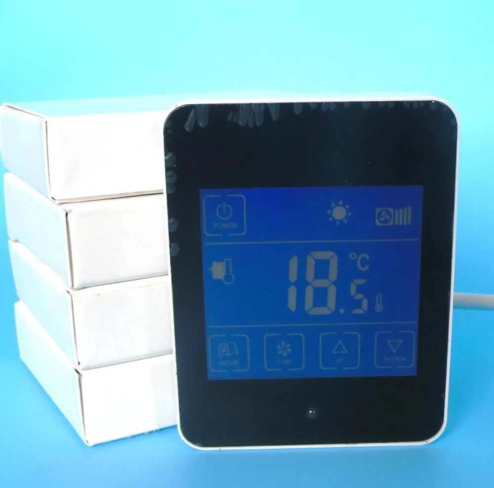 Ультра тонкий экран 2 трубы ЖК Кнопка цифровой кондиционер вентилятор