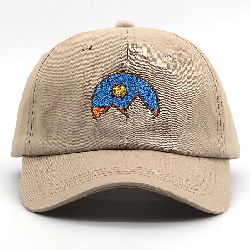 Унисекс горная бейсболка с вышивкой 100% хлопок Регулируемая мягкая походная