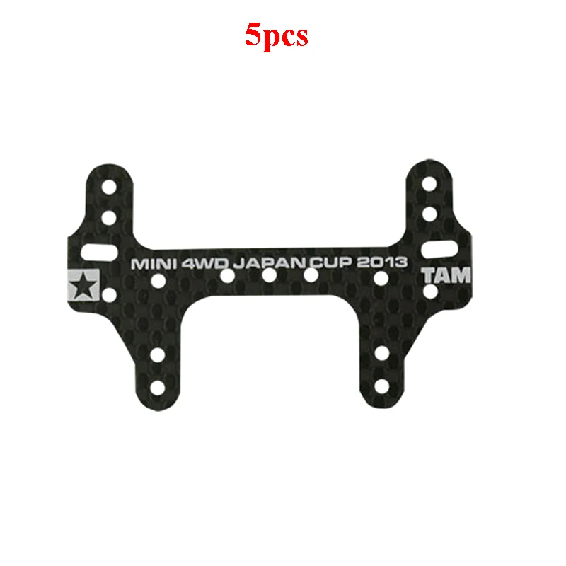 5Pcs Carbon Fiber Thickness 1.5mm Rear Reinforcing Plate Roller Setting Stay Pteris for RC Model DIY Tamiya Mini 4WD Racing Cars | Игрушки и