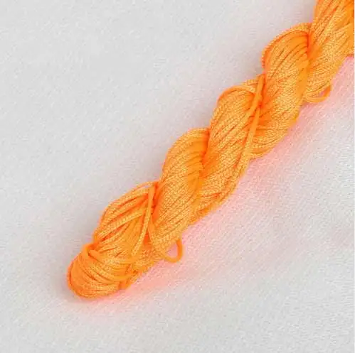 orange red Горячая 25 м/лот браслет Шамбала веревка 1 мм китайский узел макраме трещотка нить шнур для DIY ювелирных изделий - Цвет: orange red