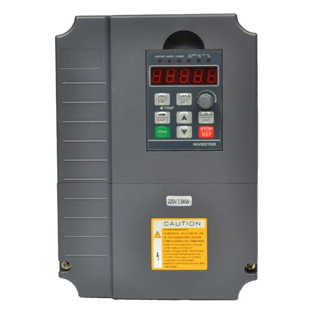 Частотный инвертор VFD 7.5kw 220V 10HP переменный Частотный привод инвертор контроллер скорости двигателя