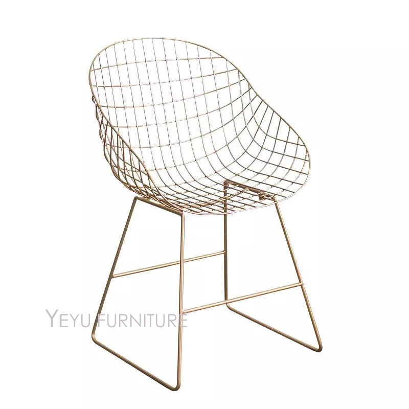 Современный дизайн модный популярный стул Лофт из металлической проволоки