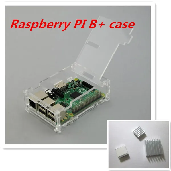 Pi чехол для Raspberry с 3 шт. чистый алюминиевый радиатор raspberry pi b + Модель plus коробка