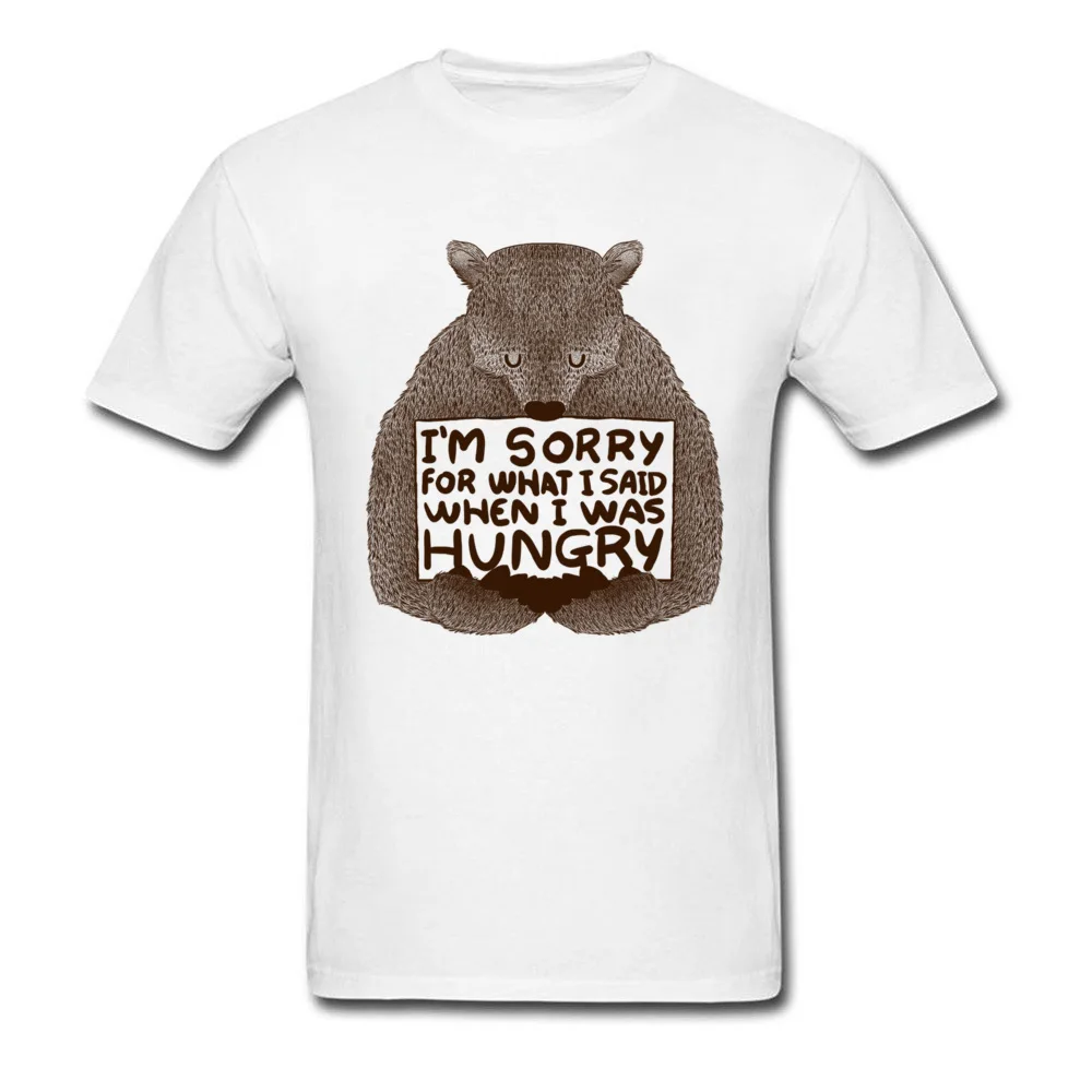 Im Sorry Hungry Bear Футболка мужская забавная летняя футболка 2018 качественная одежда