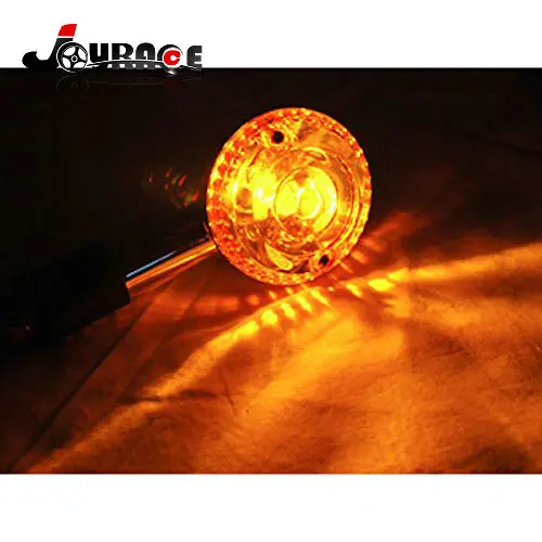 4 шт. хромированные мотоциклетные круглые указатели поворота янтарные лампы