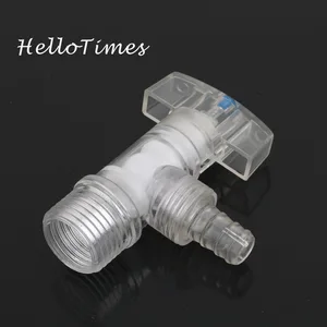 Пластиковый кран для полива сада, прозрачный, с резьбой 12 дюйма на 10 мм