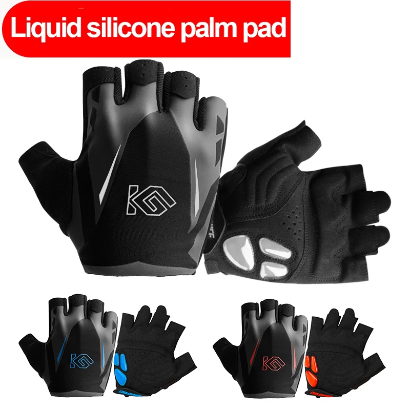 2019 new arrivals GEL Liquid silicone pad cycling gloves Shockproof men women bicycle Outdoor Sports bike | Спорт и развлечения