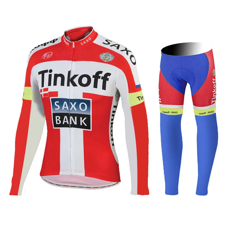 Jersey And Pants Pro Велоспорт Джерси Набор длинный рукав, дышащий MTB велосипед одежда для велоспорта Ropa Maillot Ciclismo - Цвет: Jersey And Pants
