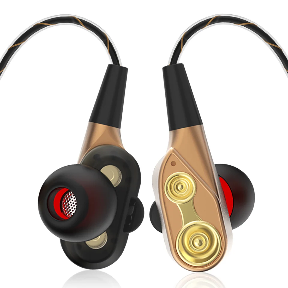 MoreBlue QZ41 HIFI DJ монитор стерео супер бас наушники двойной драйвер Спорт гарнитура