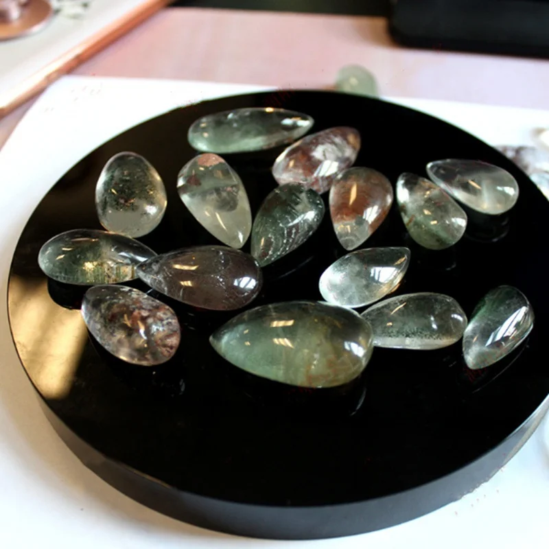 Натуральный камень Призрак с украшением в виде кристаллов em образца подвеска c