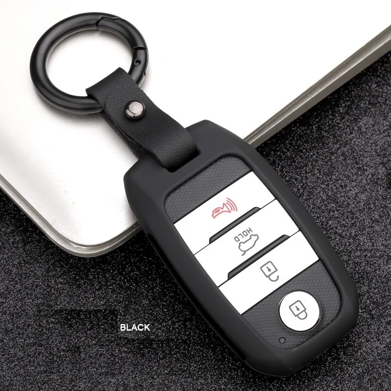 Cabon волоконный сплав чехол для автомобильного смарт-ключа Крышка для Kia KX3 KX5 K3S RIO Ceed Cerato Optima K5 Sportage Sorento автостайлинг