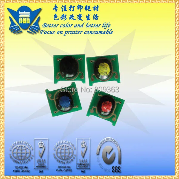 (20 шт./компл.) совместимый цветной тонер-картридж чип CF210X/CF210A CF211A CF212A CF213A для LaserJet