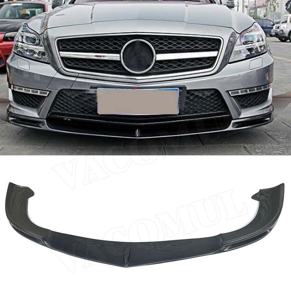 Передний спойлер для бампера W218 из углеродного волокна Mercedes Benz CLS Class CLS63 AMG 2012 2015 V