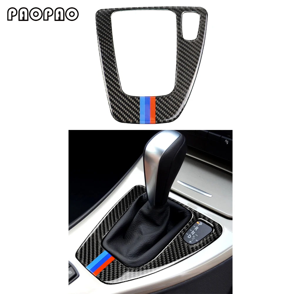 Для bmw e90 e92 RHD внутренняя отделка из углеродного волокна Шестерня управление