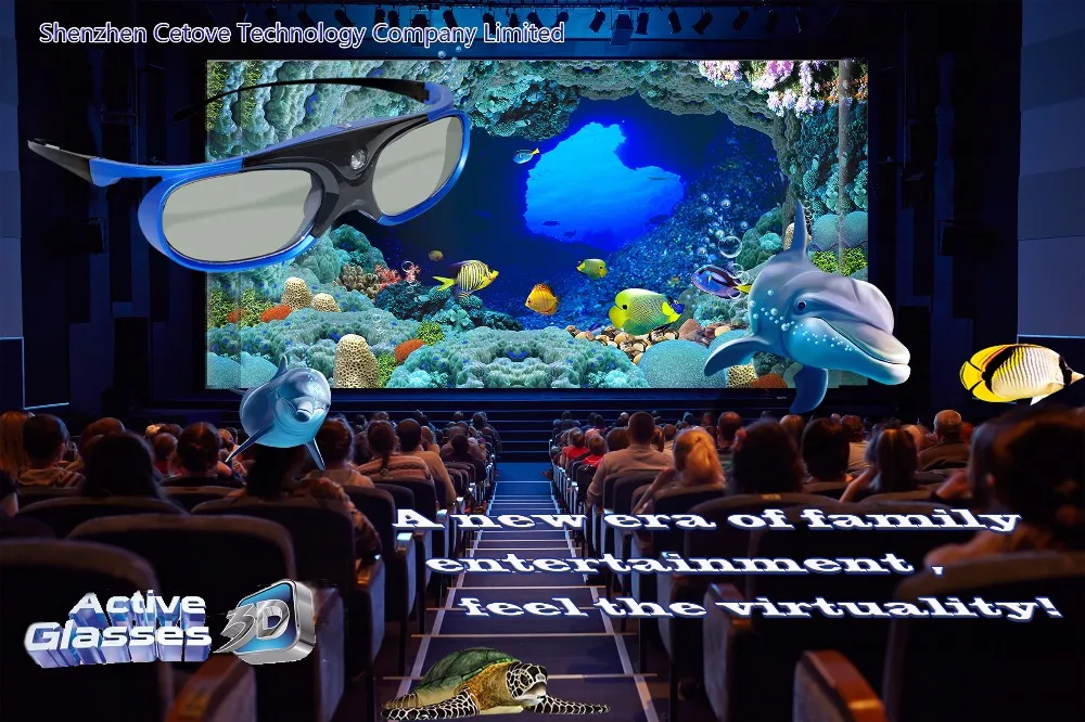Профессиональные универсальные DLP LINK Shutter Активные 3D очки для Optoma для BenQ для acer Xgimi Jmgo 3D готовый DLP проектор