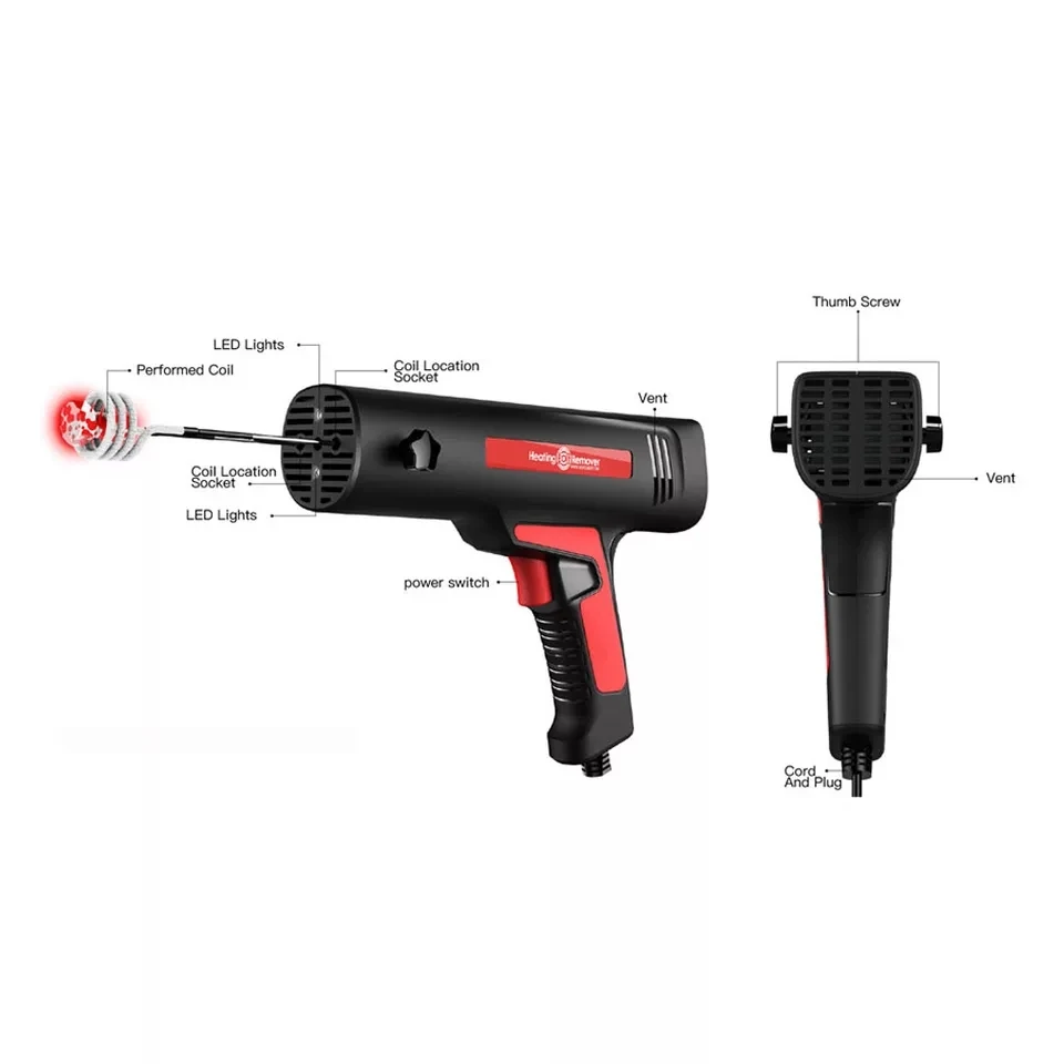 Магнитный индукционный нагреватель 4 катушки болт инструмент для удаления тепла