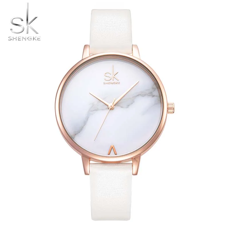 

Montre Femme Dress Watch Women Shengke Brand Fashion Ladies Watches Women Thin Leather Strap Watch Female Relogio Reloj SK