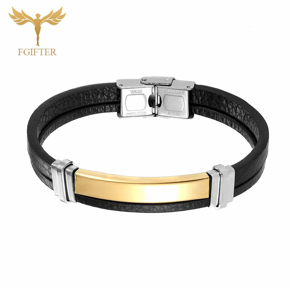 Man Bracelet Трендовые мужские кожаные браслеты, мужские аксессуары, ювелирный черный кожаный браслет, мужские браслеты на руку - Окраска металла: Man Bracelet