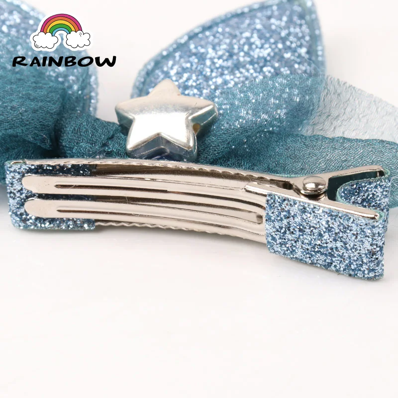 1pcs/set Fashion Cartoon Shining Rabbit Ear Star Bowknot Hairpins Children Girls Hair Clip Handmade Barrettes Accessory Headwear |