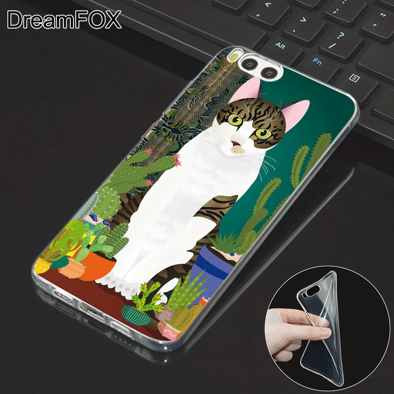 DREAMFOX M323 модные Cat арт силиконовый чехол-накладка из мягкого ТПУ чехол крышка для