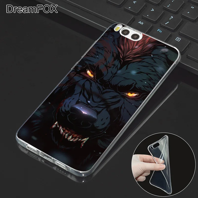 DREAMFOX M341 Luxurious Wolf Soft TPU Silicone Case Cover For Xiaomi Mi Note 2 3 4 5 6 8 SE M5 4C 4S 5C 5S 5X 6X A1 Plus |