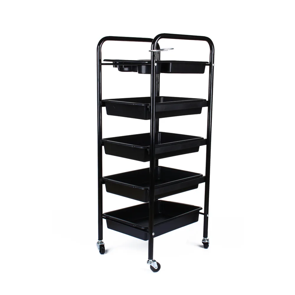 Профессиональная стойка для хранения с 5 ящиками тележка парикмахерской волос