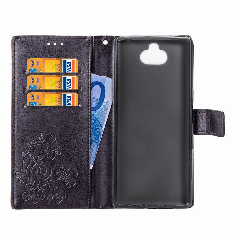 leather cases for sony Xperia XZ3 XZ Premium XA XA3 XA1 Ultra l1 l2 X Compact XR Flip wallet card stand holder diamond covers | Мобильные
